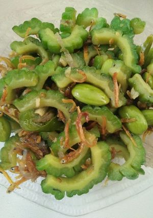 Foto resep Tumis Pare Cabe Hijau Teri Petai