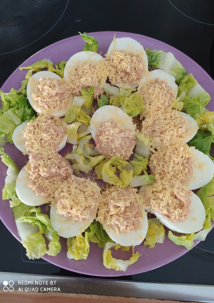 Una foto de Huevos rellenos