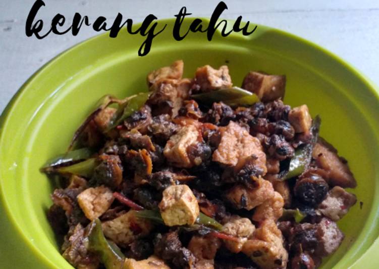 Oseng kerang tahu cabjo