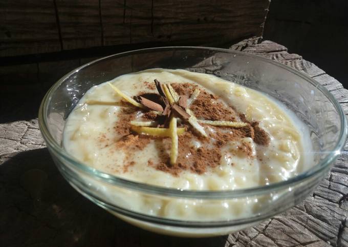 Arroz con Leche bien cremoso Receta de Evangelina Vazquez- Cookpad