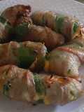 Jalapeños con Tocino Rellenos de Queso