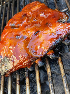 Una foto de Costillas de Cerdo lacadas a la brasa