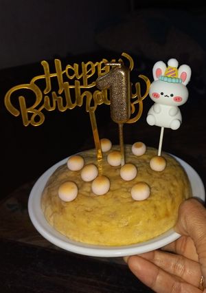 Foto resep Kue Ultah Bolu Kukus Pisang Bayi 1 tahun