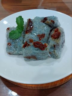 蝶豆花甜米糕~ 的食譜成品照片