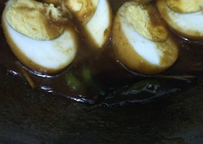 Resep Telor bumbu petis yang Bikin Ngiler