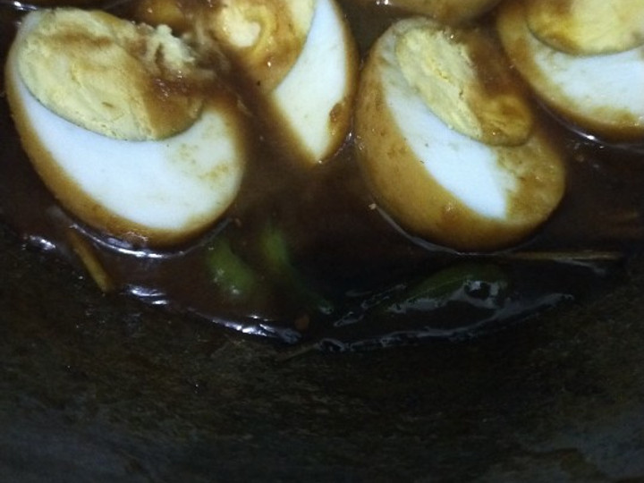 Resep Telor bumbu petis yang Bikin Ngiler