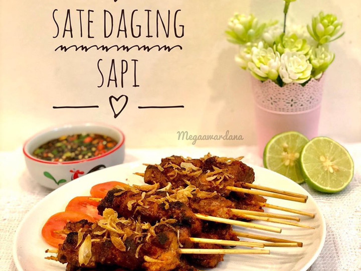 Standar Resep gampang buat Sate daging sapi untuk Lebaran yang gurih