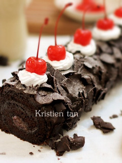 Foto resep Black Forest Roll Cake 6 telur ^_^V