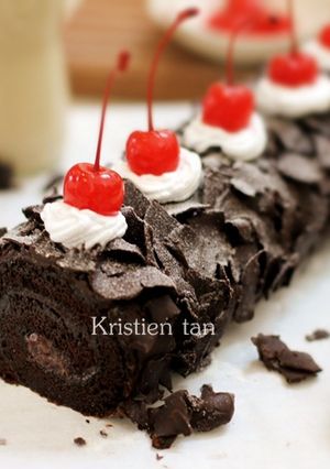Foto resep Black Forest Roll Cake 6 telur ^_^V