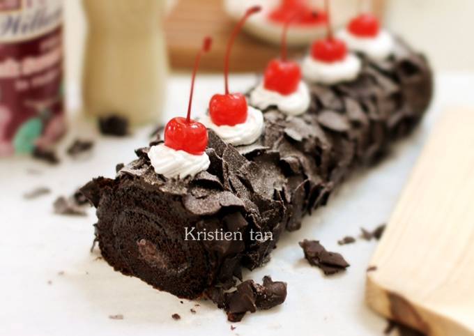 Black Forest Roll Cake 6 telur ^_^V