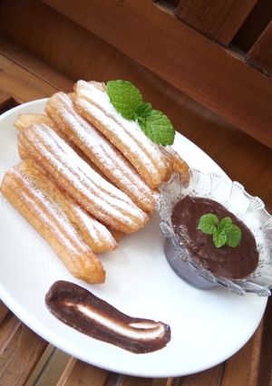 Foto resep Churros saus coklat