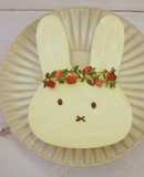 免烤箱「兔子草莓起士蛋糕」新鮮草莓奶香味♡