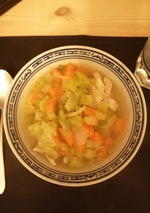 Une photo de Bouillon de poule