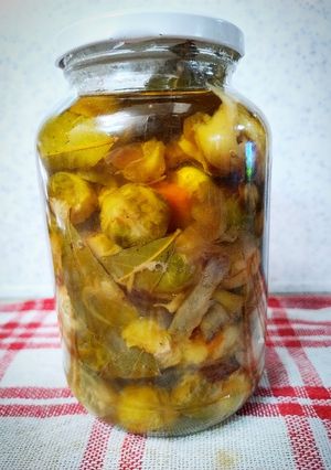 Una foto de 19/6📅🫙Repollitos de Bruselas & Berenjenas al Escabeche🍆