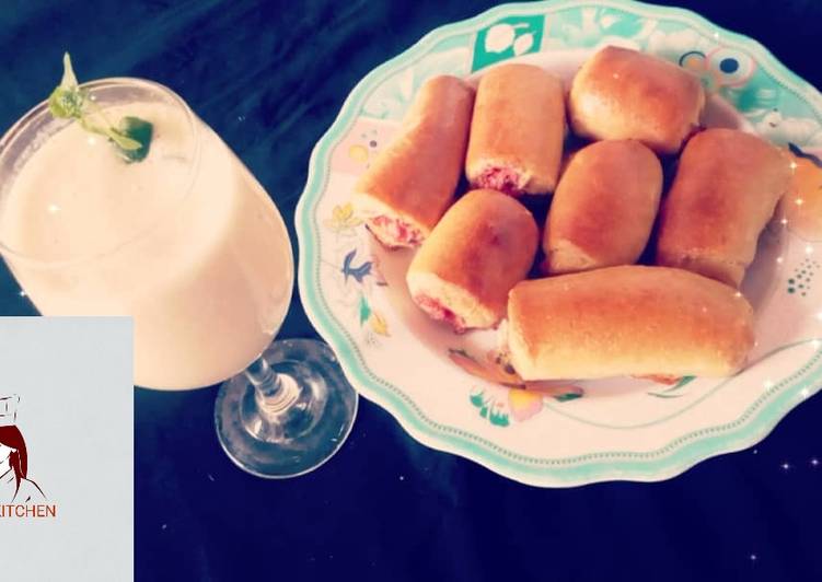 Recipe: Yummy Sausage rolls with Banana Milkshake This is Secret Recipe  From Best My Grandma's Recipe !!