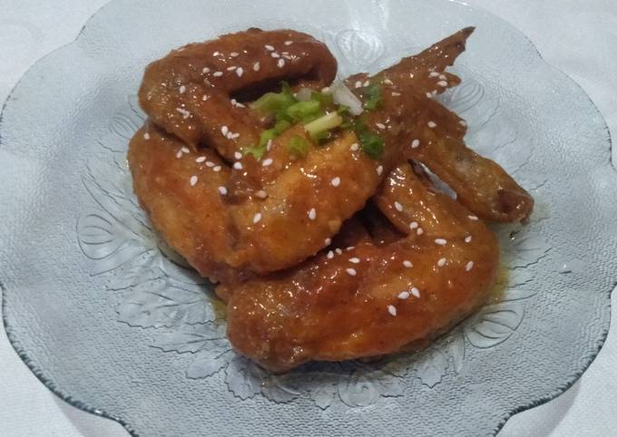 Resep Chicken Wings Korea dgn bahan lokal yang Lezat Sekali