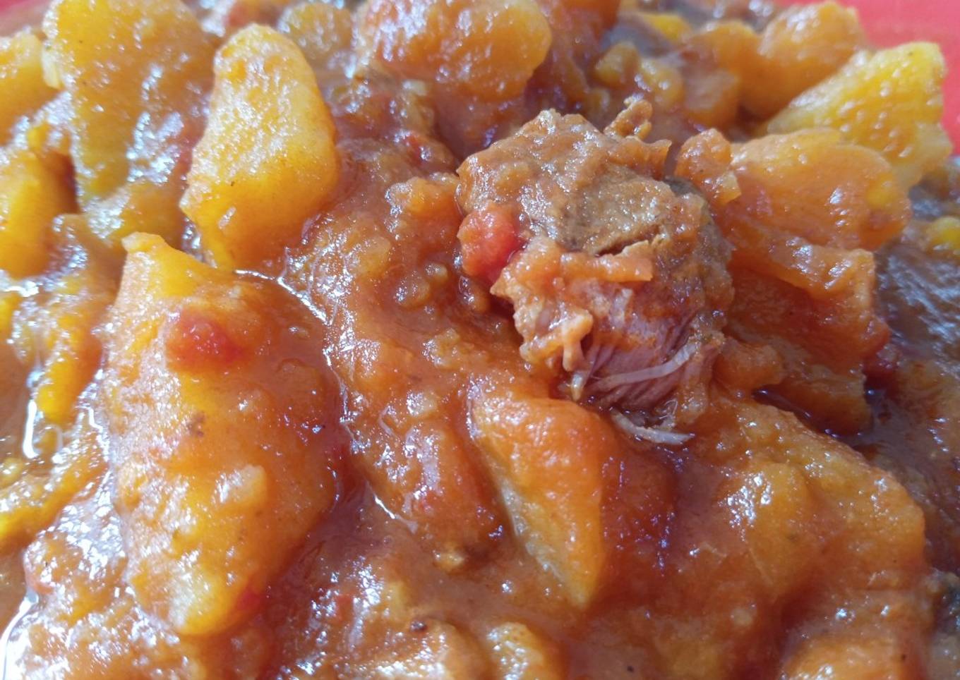 Guiso de carne con verduras