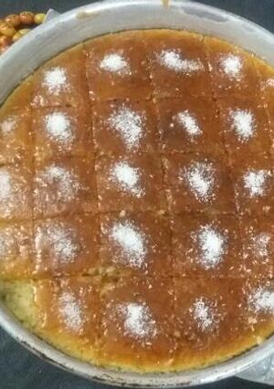 صورة لوصفة بسبوسة