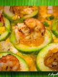 Trứng Chiên Dưa Leo Tôm Áp Chảo