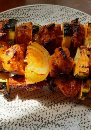Une photo de Brochettes de dinde au paprika