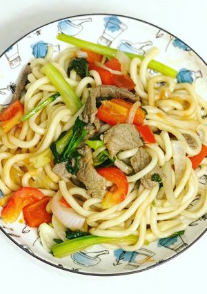 Hình của món Mì Udon xào.