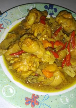 Foto resep Ayam masak halia (jahe)