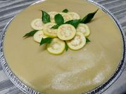 Una foto de cheesecake sin horno
