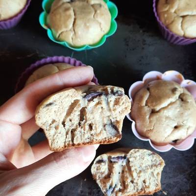 Muffins para bebés de avena y arándanos Receta de Sofia Copello- Cookpad