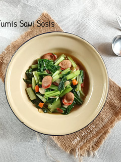 Foto resep 320. Tumis Sawi Sosis