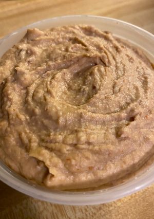 A picture of Secret Recipe (and EASY) Refried Beans.