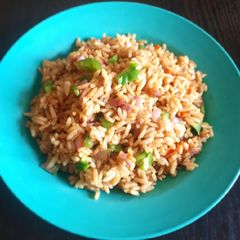 A picture of Left over stir fried rice.