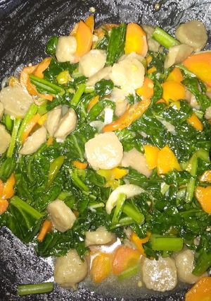 Foto resep Cah Caisim Wortel dan Bakso 🥬🥕
