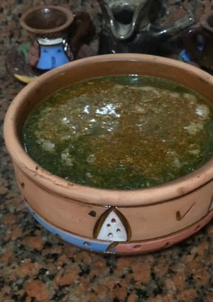 صورة لوصفة طريقه عمل ملوخيه امى الغاليه