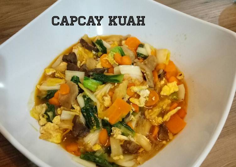 Resep Capcay Kuah Lezat