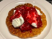A picture of waffle breakfast