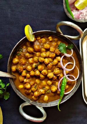 A picture of Chickpeas Curry/ Chole recipe.