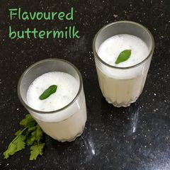 A picture of Flavoured buttermilk.