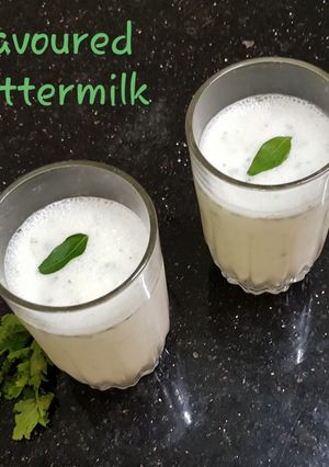 A picture of Flavoured buttermilk.