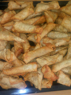A picture of Vegetable spring rolls.