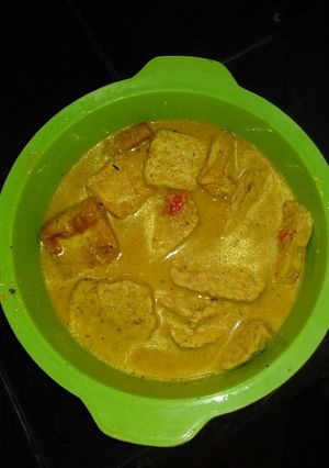 Foto resep Sayur tempe tahu bumbu kuning