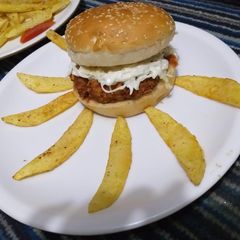 A picture of Crispy zinger burger.