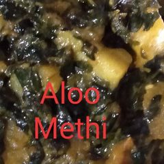 A picture of Aloo Methi.