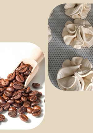 Une photo de Meringues au café