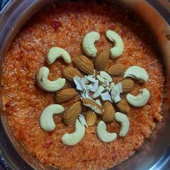A picture of Gajar ka halwa.