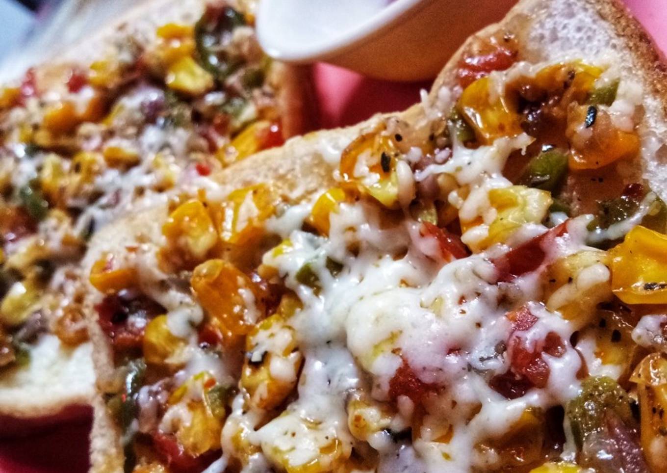 Recipe of Award-winning Corn cheese open sandwich