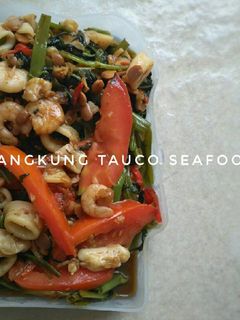 Foto resep Kangkung tauco seafood