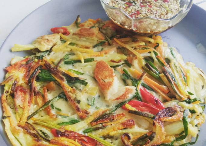 Resep Pajeon : bakwannya org korea, lebih sehat, minyak sedikit 👌 Anti Gagal