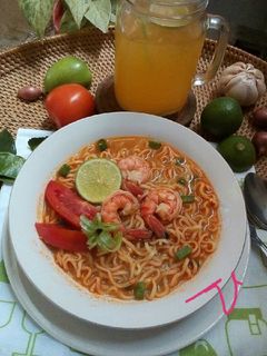 Foto resep Mie Nyemek Kuah Tom Yum