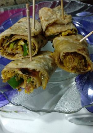 A picture of Kathi roll.