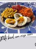 Pokè bowl con riso nero